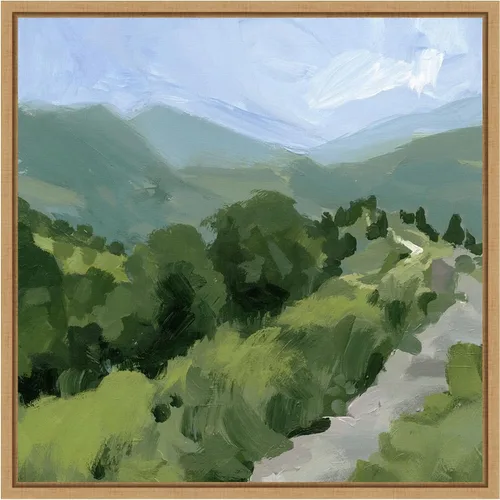 Miniatura 10 de Amanti Art Lienzo enmarcado para pared, 30 x 30 pulgadas, camino forrado de árbol I por Victoria Barnes, lienzo enmarcado para pared, obras de arte