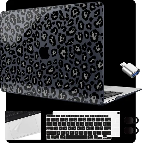 Miniatura 25 de MEEgoodo para MacBook Air de 13.3 pulgadas, funda 2021 2020 2019 2018 A2337 M1 A2179 A1932, carcasa transparente para MacBook Air M1, carcasa dura
