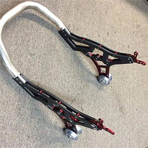 Miniatura 7 de XKMT-Universal Racing Sport Rear Combo Wheel Lift Stands Paddock Stands Rojo [B01442B0BM]