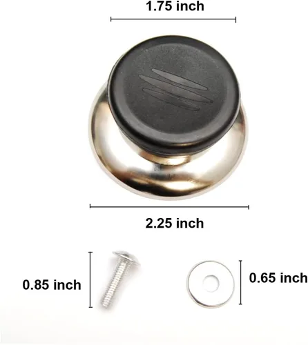 Miniatura 2 de PitLite Perilla de repuesto para tapa de olla, mango de sujeción, universal, para cocina, resistente al calor, 2