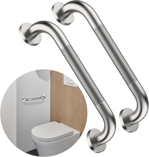 Miniatura 52 de Barra de agarre antideslizante para ducha de 24 pulgadas, acabado blanco frotado con aceite, diámetro de 1.25", Barra de agarre para baño Munzong