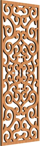 Miniatura 79 de Eveline - Paneles decorativos de pared de madera con calado, 13 3/8 pulgadas de ancho x 34 3/8 pulgadas de alto x 3/8 de alto, roble rojo rojo