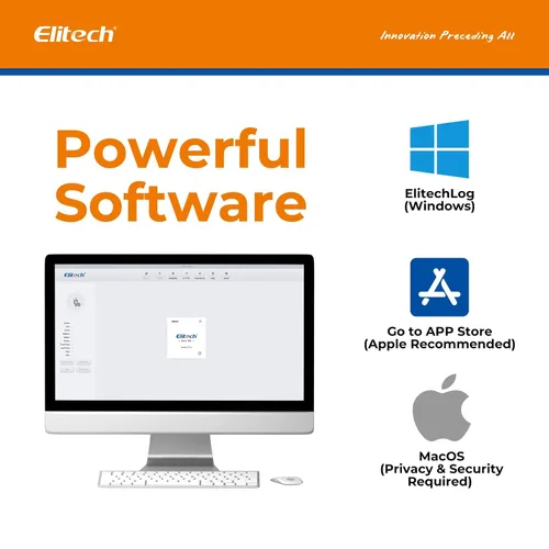 Miniatura 5 de Elitech RC4– Grabadora registradora de datos de temperatura con sensor externo de temperatura RC-4 64000Puntos