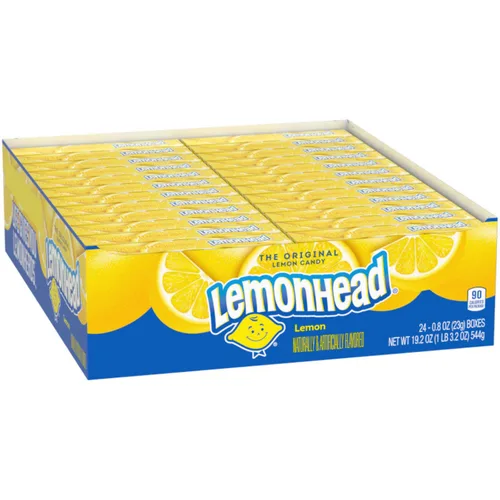 Miniatura 8 de Lemonhead Caramelos de limón duro, cajas de dulces de cine de 5 onzas (paquete de 12)