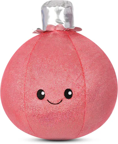 iscream Kawaii - Adorno de árbol de 12 pulgadas, almohada decorativa bordada y de aluminio, color rojo