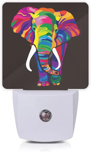 Miniatura 9 de Luz nocturna geométrica de línea de mármol, luces nocturnas enchufables con sensor de atardecer a amanecer para escalera/pasillo/cocina, lámpara