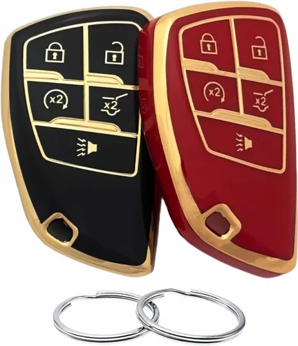 Miniatura 9 de Cubierta de llavero REPROTECTING TPU Compatible con Chevy Chevrolet Corvette Suburban Tahoe Equinox Traverse GMC Acadia Yukon Buick Envision
