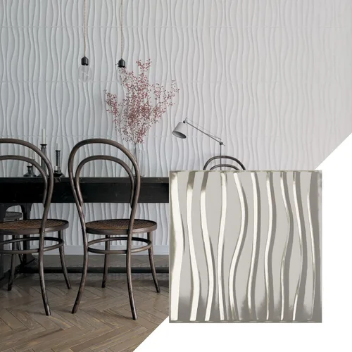 Miniatura 30 de Ekena Millwork 19 5/8 pulgadas de ancho x 19 5/8 pulgadas de alto Shoreline EnduraWall Panel decorativo de pared 3D, aluminio