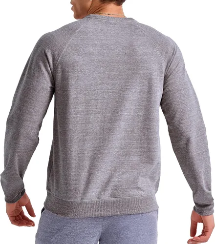 Miniatura 3 de Hanes Originals Sudadera de rizo francés para hombre, Sudadera de mezcla tricolor con cuello redondo para hombre