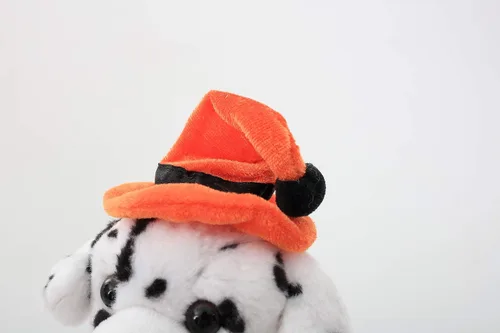 Miniatura 2 de Plushland Halloween Pawpals - Juguete de peluche de perro de 8 pulgadas que viene con sombrero y linterna Jack O Lantern de Halloween, calabaza
