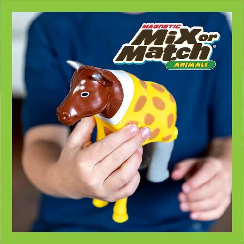 Miniatura 2 de Juego de juguetes magnéticos para mezclar o combinar animales de granja, 16 piezas