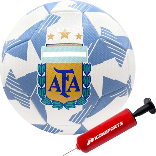 Miniatura 8 de Icon Sports Balón de fútbol de la Asociación Argentina de Fútbol con licencia Messi-Blanco