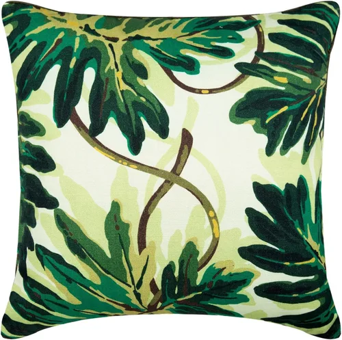 Miniatura 17 de The HomeCentric Fundas de almohada decorativas con bordes de 12 x 12 pulgadas Funda de cojín de seda de arte moderno Fundas de almohada verdes