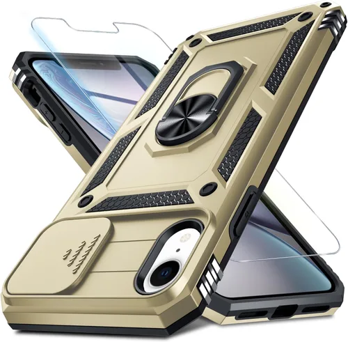 Miniatura 11 de Janmitta - Funda para iPhone 14 Pro con cubierta deslizante para lente de cámara incorporada + protector de pantalla, funda de cuerpo completo