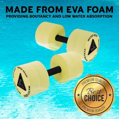 Miniatura 5 de Water Gear Campanas de resistencia - Fitness acuático y ejercicio de piscina - Entrenamiento intenso sin estrés adicional - Fácil en las Amarillo
