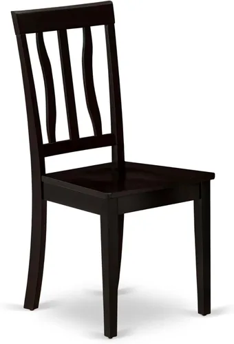 Miniatura 9 de East West Furniture PFAN6-CAP-W - Juego de comedor de 6 piezas que contiene una mesa de comedor cuadrada con hojas de mariposa y 4 sillas de cocina
