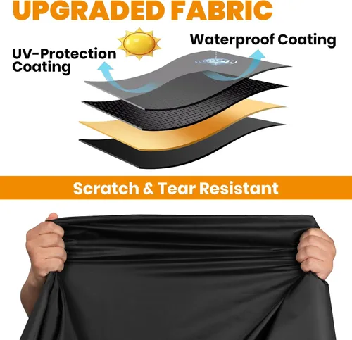 Miniatura 3 de Favoto Cubierta impermeable para cuatrimoto al aire libre – Cubierta de 4 ruedas resistente para todo tipo de clima, polvo, lluvia, sol, resistente