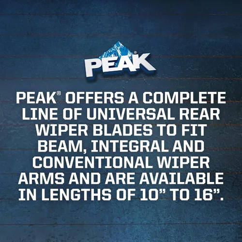 Miniatura 5 de PEAK Brazo de limpiaparabrisas trasero integral de 10", hoja de limpiaparabrisas trasera de reemplazo para brazos de limpiaparabrisas integrales