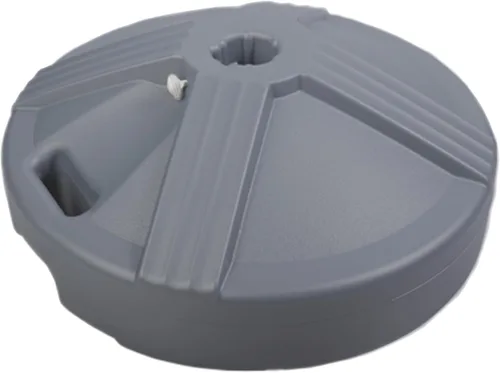 Miniatura 9 de US Weight Base de sombrilla duradera y rellenable para mesa de patio, capacidad de 50 libras, soporte ajustable resistente para sombrillas al aire