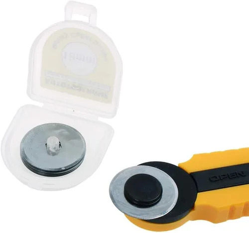 Miniatura 2 de AUTOTOOLHOME Cuchillas de corte rotativas de 0.709 in, paquete de 10 cuchillas rotativas de repuesto, tela de corte, acolchado, álbum de recortes