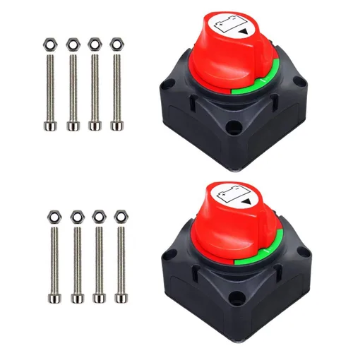 Miniatura 10 de Interruptor maestro de desconexión de batería, 12 V-48 V, impermeable, interruptor de apagado de encendido y apagado, 275 amperios de alta corriente