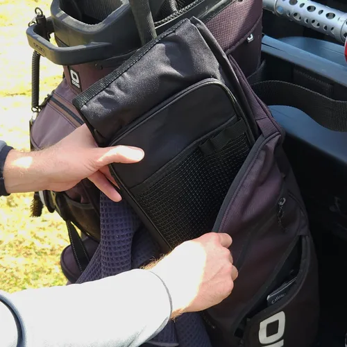 Miniatura 4 de Murray Sporting Goods Bolsa de golf para el domingo Bolsa de golf negra ligera de viaje con correa acolchada para el hombro para práctica de campo