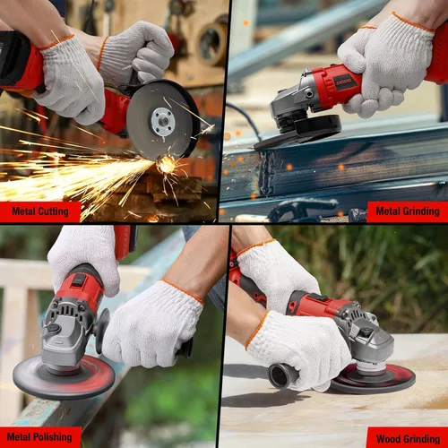 Miniatura 5 de Amoladora angular inalámbrica para batería Milwaukee M18 de 18 V, sin escobillas, amoladora inalámbrica de 4 1/2 pulgadas, velocidad variable