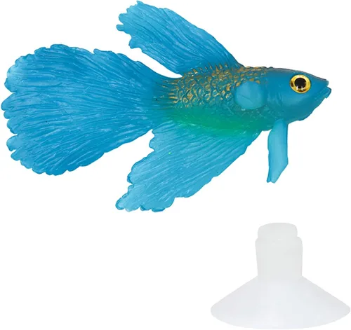 Decoración artificial del tanque de peces Betta del silicón, acuario de peces falsos de alta simulación realista flotante Betta Fish Tank Ornament