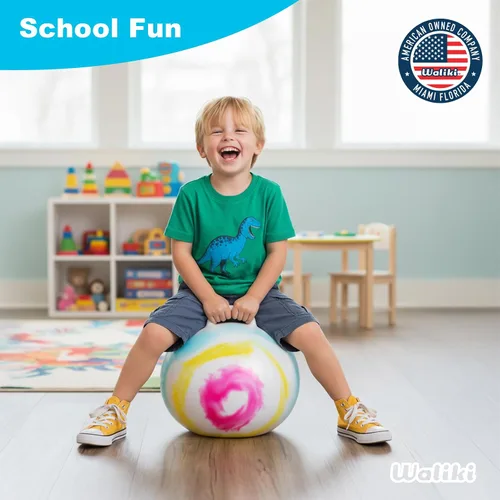 Miniatura 5 de Bola de saltar WALIKI para niños y adultos, bola de saltar de color desteñido, bola para saltar, para carreras de relevo en un día de campo