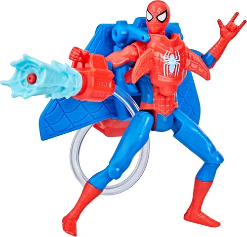 Miniatura 3 de Marvel Spider-Man Aqua Web Warriors - Figura de acción de Spider-Man de 4 pulgadas con accesorio de equipo de agua recargable, figuras de acción