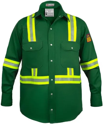 Miniatura 17 de Camisa Hi Vis de alta visibilidad FR resistente al fuego - 88% C/12% N - 7oz Azul marino