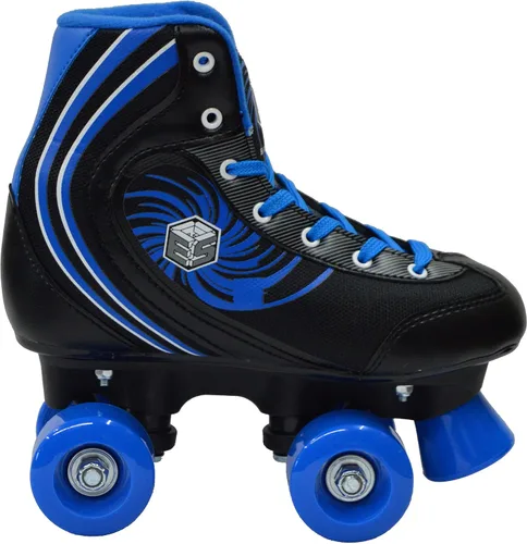 Miniatura 7 de ¡Nuevo! Epic Rock Candy - Patines cuádruples con 2 cordones (negro y azul)