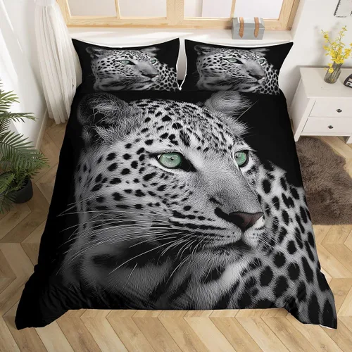 Miniatura 27 de Lindo juego de ropa de cama con dinosaurios, juego de funda de edredón con dibujos animados de cactus, funda de edredón decorativa, funda de edredón