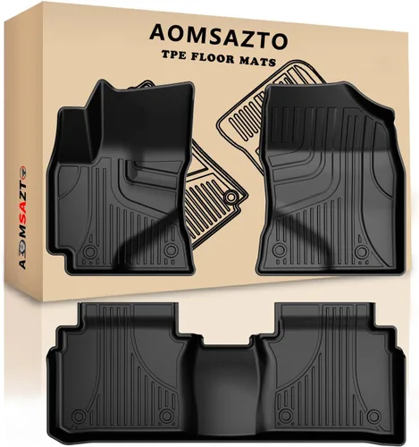 AOMSAZTO Alfombrillas de piso compatibles con Toyota Corolla Sedan 2014-2019, Alfombrillas de piso automotrices de TPE resistente para todo clima,