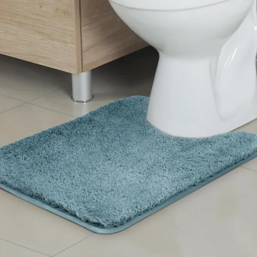 Miniatura 54 de TECHMILLY Alfombras Corredoras de Baño Super Suaves Peludas, Alfombras de Baño de Microfibra Gruesas Antideslizantes Absorbentes, Tapete de Baño