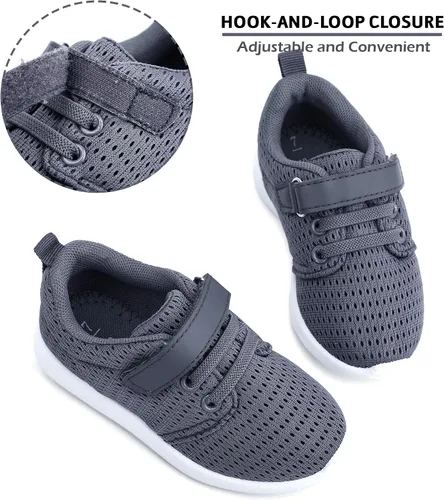 Miniatura 4 de HIITAVE Zapatillas deportivas para correr y caminar para niños y niñas