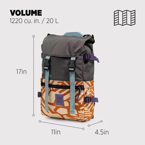 Miniatura 74 de Topo Designs Rover Pack Clásico, asfalto/negro, Tamaño único, Rover Pack Clásico