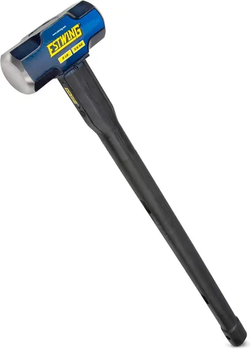 Miniatura 7 de Estwing Martillo de trineo de cara dura de 4 libras, mango indestructible de 12 pulgadas, cabeza de acero bloqueada, agarre de goma vulcanizada