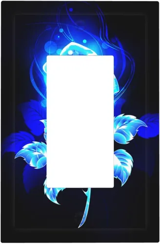 Miniatura 177 de Funky Retro Vintage 70s 60s Boho Hippie Hongo Botánico Floral 2 Gang Interruptor de luz de palanca doble Placa de pared Cubierta de toma de Planta
