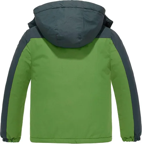 Miniatura 2 de ZSHOW Chaqueta de esquí impermeable para niños a prueba de viento con capucha, ropa deportiva de montaña para exteriores, Nieve, 6-20