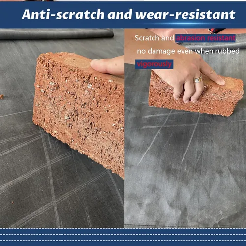 Miniatura 2 de Delantal de goma grueso, delantales profesionales impermeables resistentes a productos químicos y aceite para lavar platos, aseo de perros, Negro