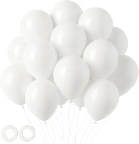 Miniatura 13 de Voircoloria - Globos azul bebé claro, paquete de 66 globos de 12 pulgadas de látex para fiestas para niños y niñas, para cumpleaños, baby shower, 16