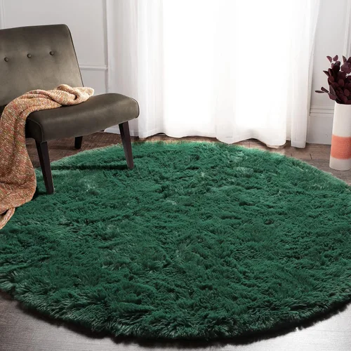 Miniatura 19 de ONASAR - Alfombra de pasillo negra de 2 x 6 pies, esponjosa, lavable, ultrasuave, afelpada, peluda, tapete para bebés, dormitorio de niños, armario