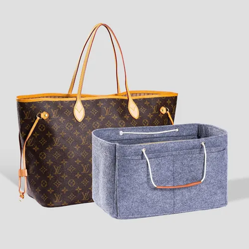 Miniatura 5 de Olunsu Purse Organizer Insert for Handbags Tote with Zipper Felt Bag Divider Keep Bag Shape Lightweight 5 Sizes