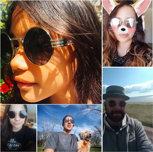 Miniatura 8 de Dollger Gafas de sol redondas Steampunk con marco de metal