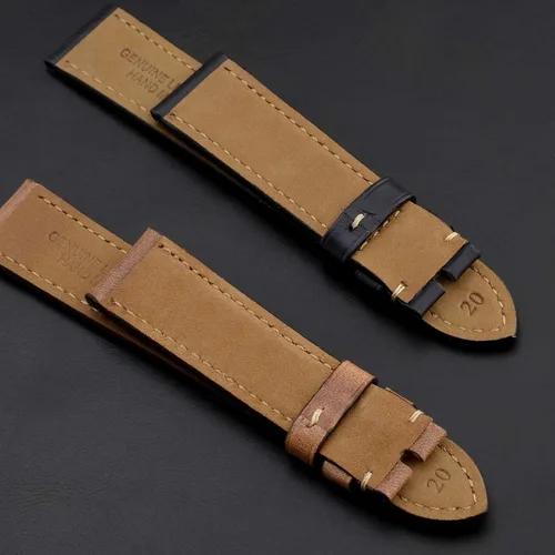 Miniatura 9 de BISONSTRAP Correa de reloj de cuero de 0.709 in, 0.748 in, 0.787 in, 0.827 in, 0.866 in, 0.906 in, 0.945 in, correas de reloj antiguas para hombres