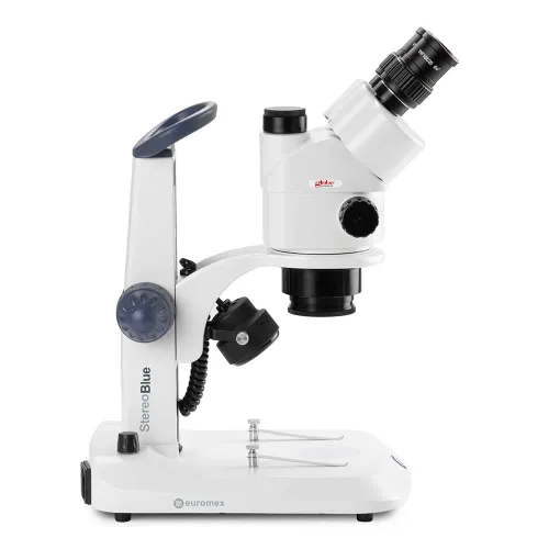 Miniatura 3 de Microscopio estéreo trinocular Stereoblue, objetivo de zoom de 0.7X a 4.5X, aumento de 7X a 45x, soporte ergonómico con iluminación LED incidente
