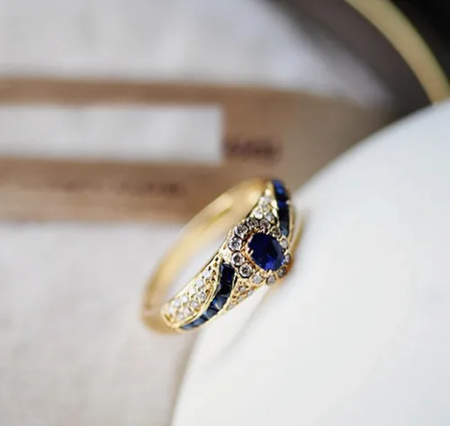Miniatura 3 de Alianzas de compromiso de boda para mujer, anillo de aleación para hombre, regalo de cumpleaños de Navidad