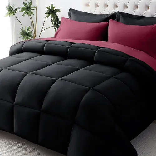Miniatura 35 de JOLLYVOGUE Juego de edredón individual XL, cama ultrasuave en una bolsa, tamaño individual XL, 5 piezas, juego de ropa de cama certificado Oeko-TEX