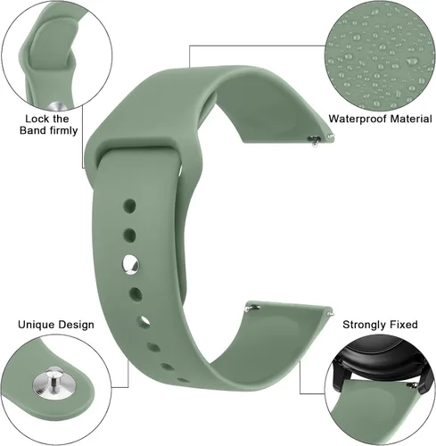Miniatura 2 de Meliya Compatible con correas de reloj inteligente Veryfit, bandas de silicona de 0.866 pulgadas para Veryfit IDW13 IDW16 IDW19 IDW26 IDW28